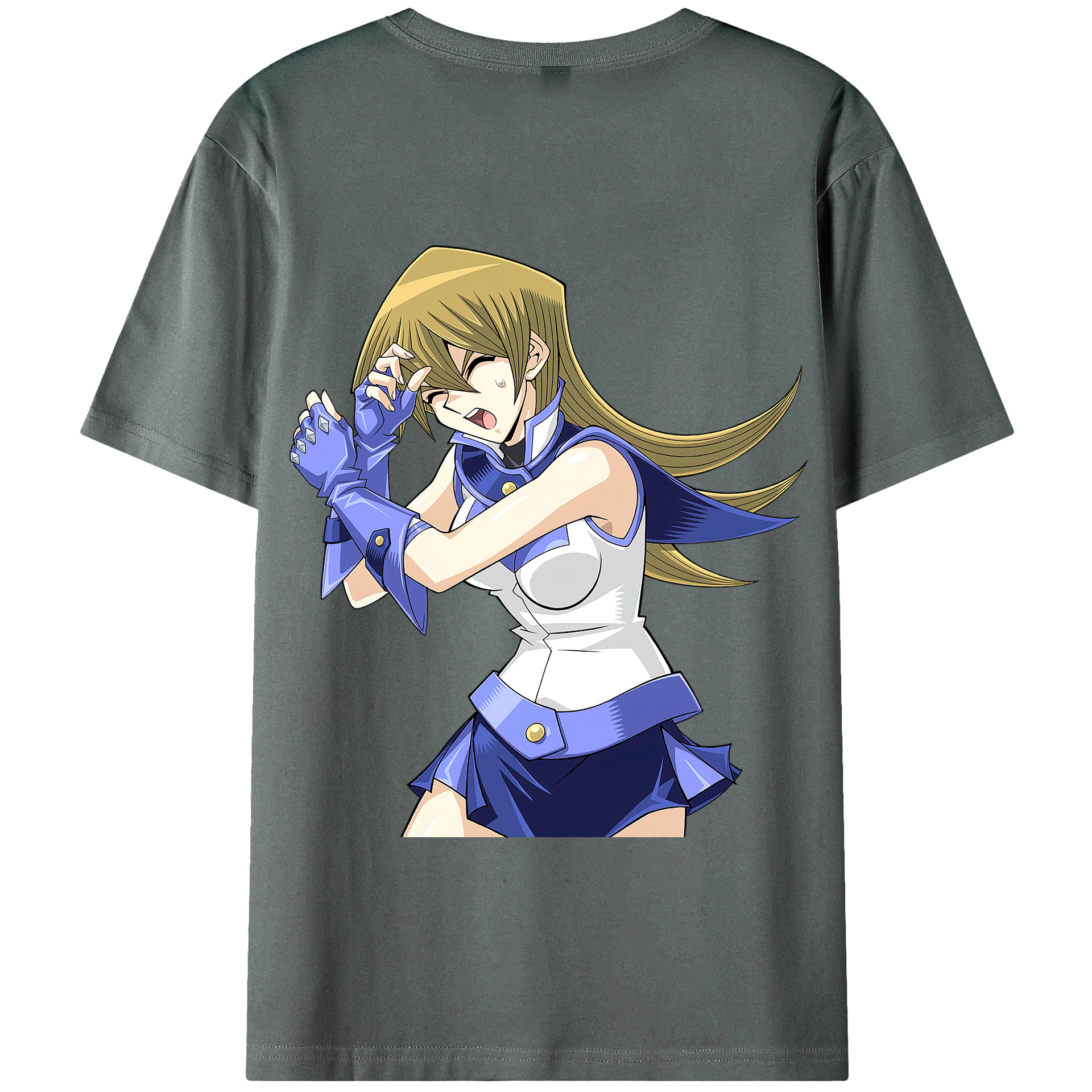 （画像用） 遊☆戯☆王 Yu-Gi-Oh! 綿100％半袖Tシャツ（背面プリント）